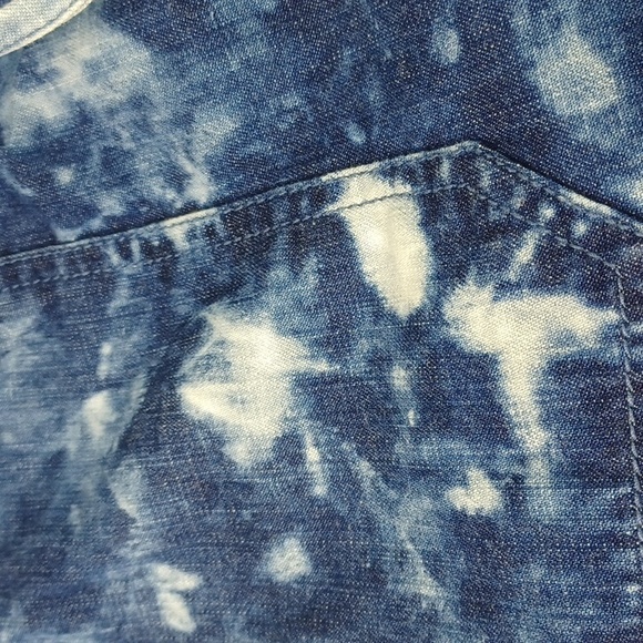 ♥️Bundle Only♥️ VOLCOM TIE DYE Light Weight Blue Jean 100% Cotton Shorts - Picture 8 of 10